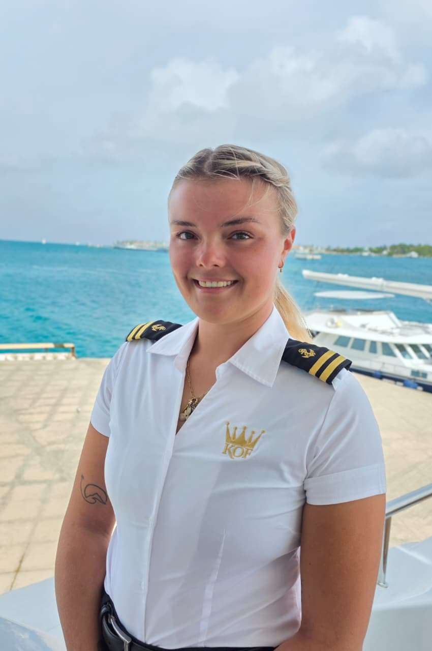 Deckhand/Stewardess Abi Oliver
