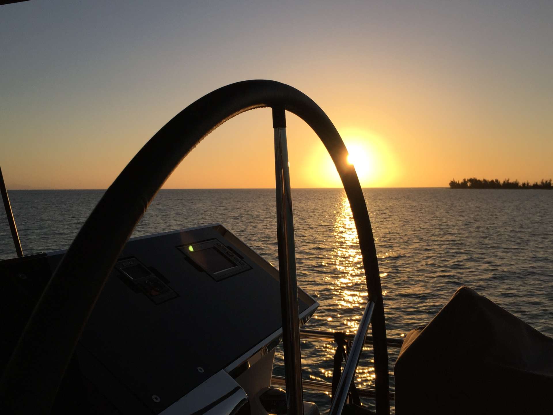 Sun sets Island of Anegada