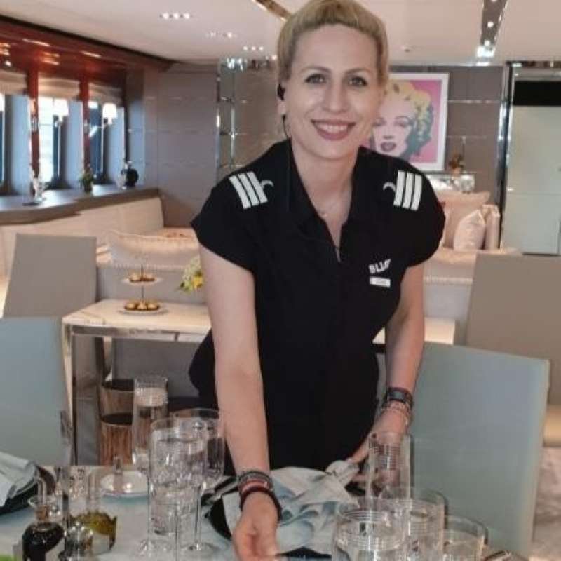 Chief Stewardess Aliona Lunic