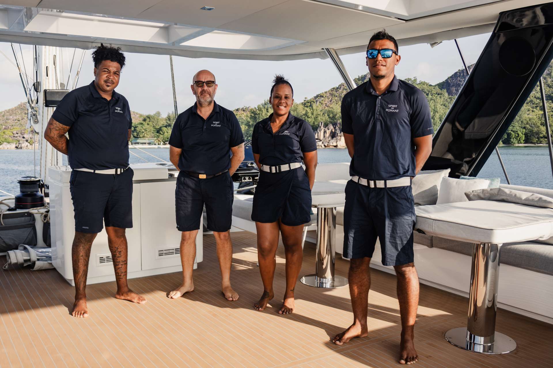 The crew of Spirit of ponant