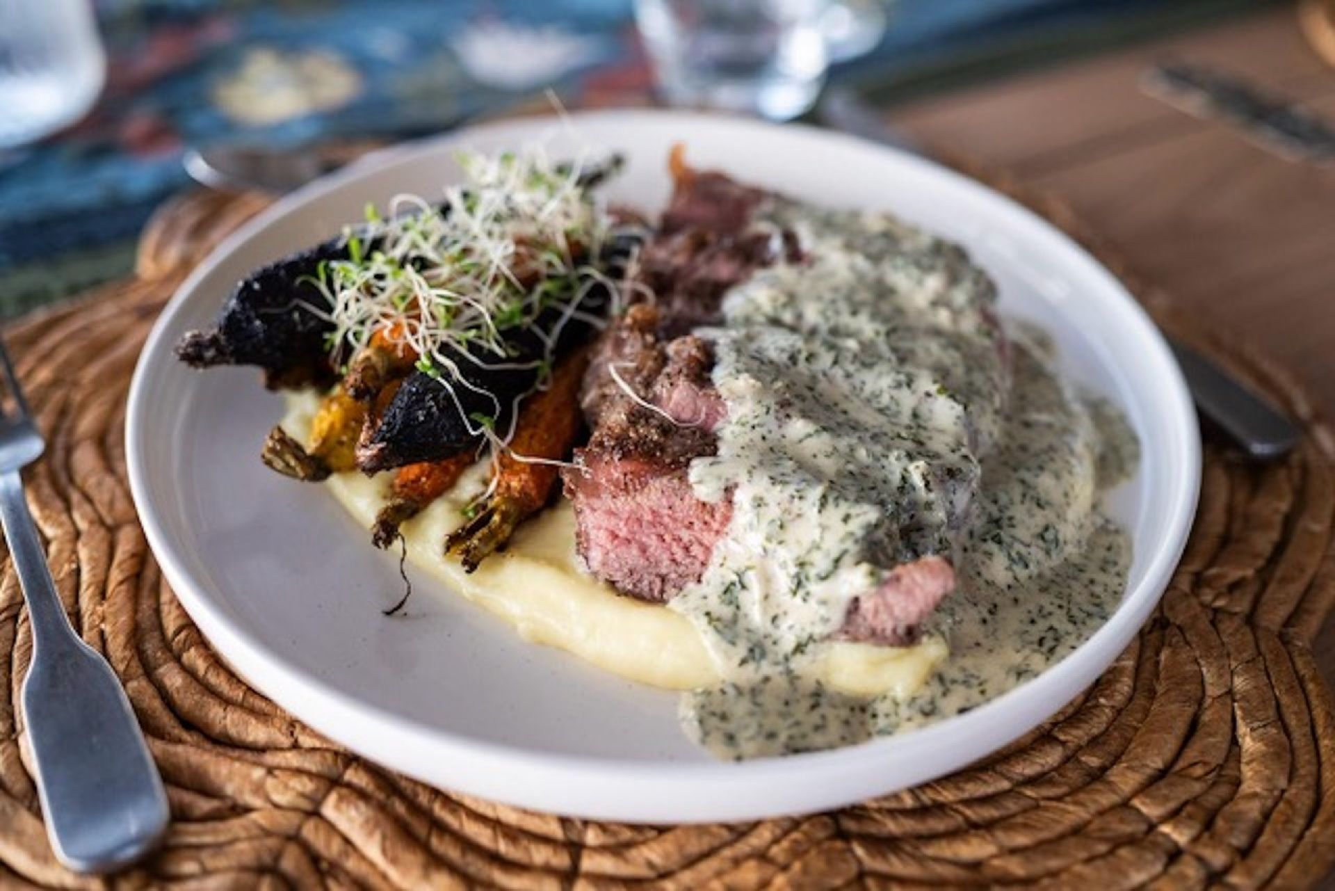 Herb infused Steak