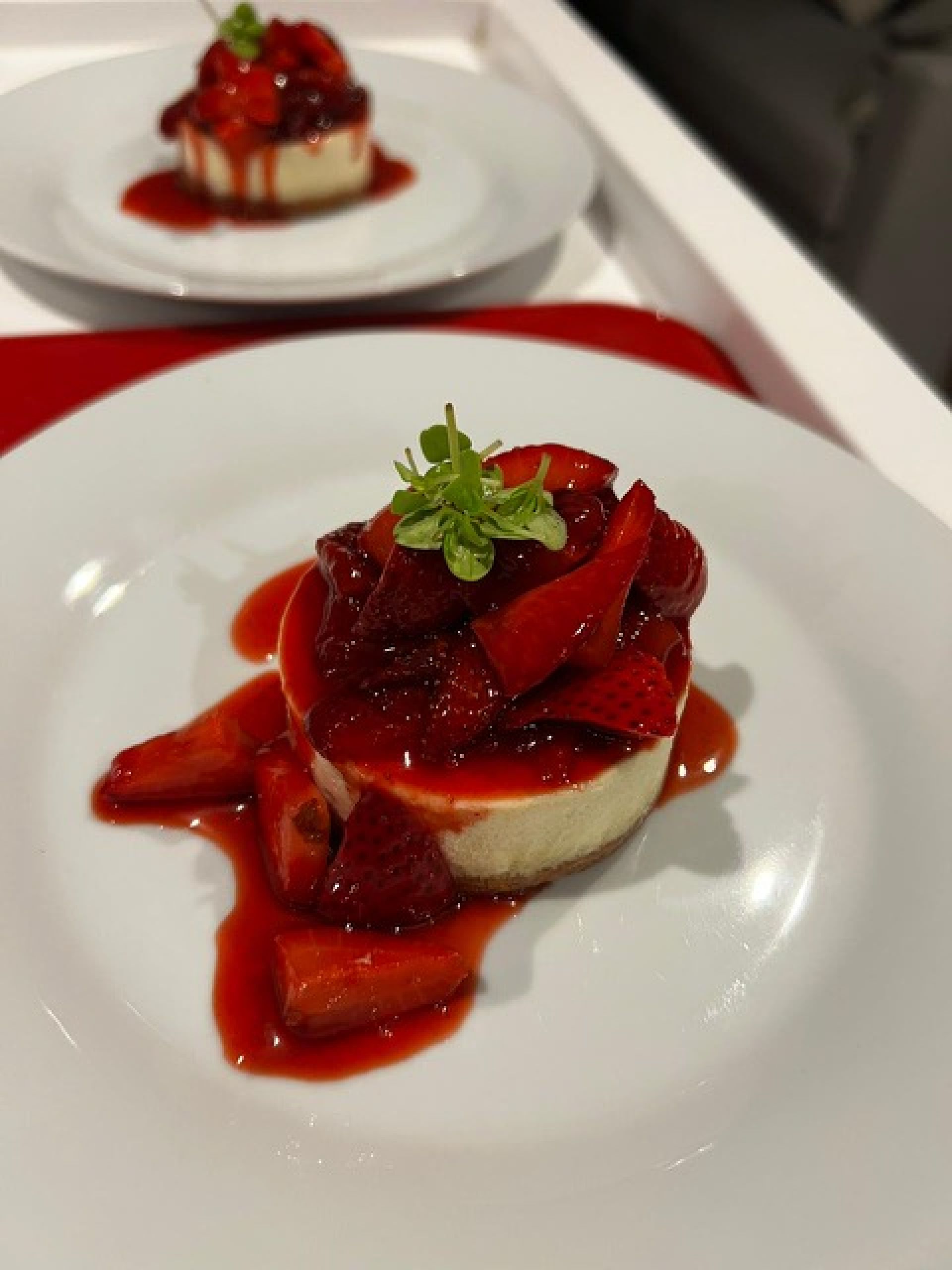 Panna Cotta With a Strawberry Compote