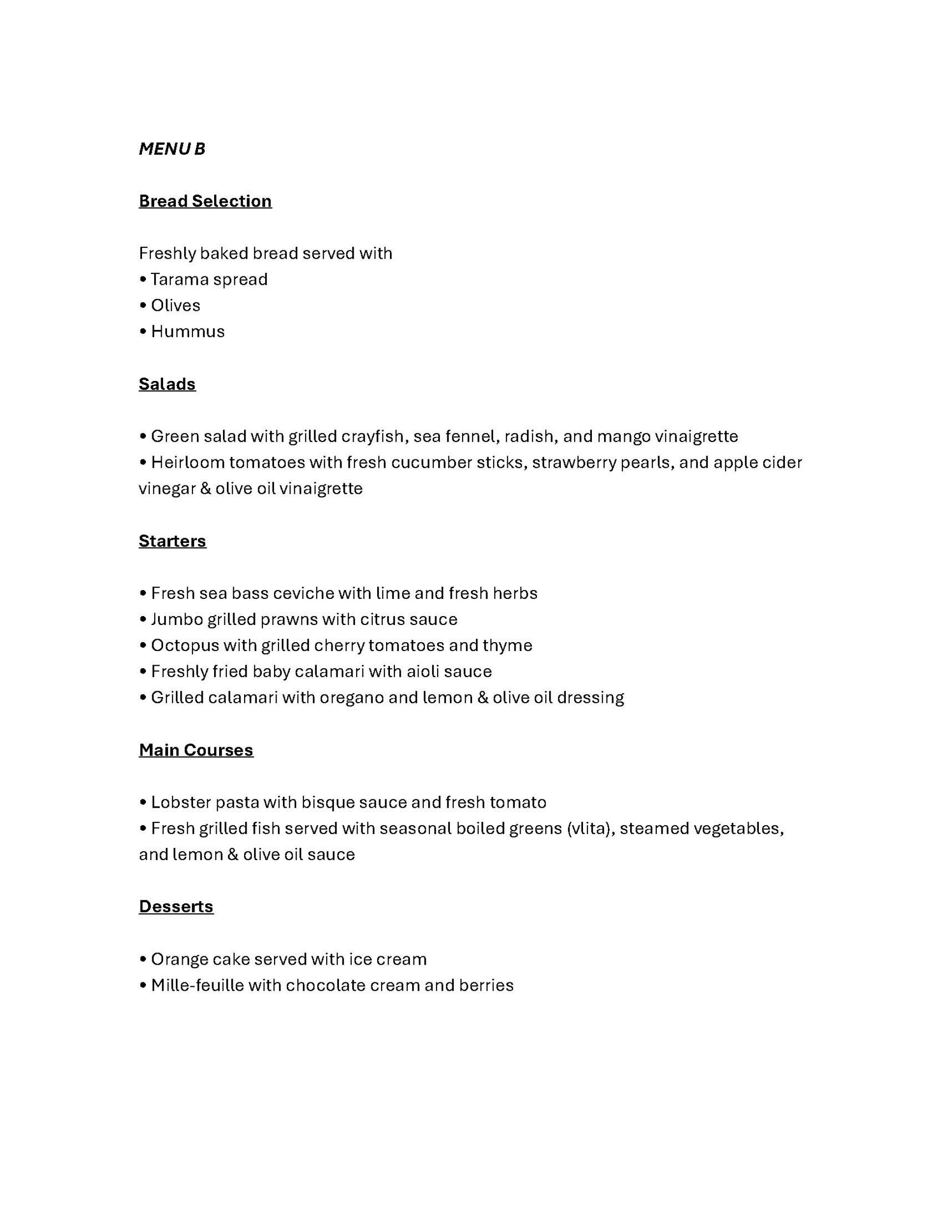 Menu 2