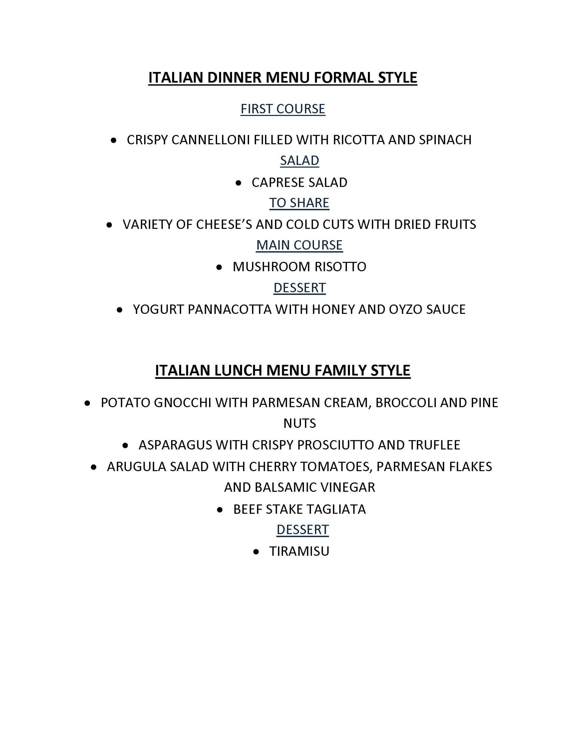 Menu 5