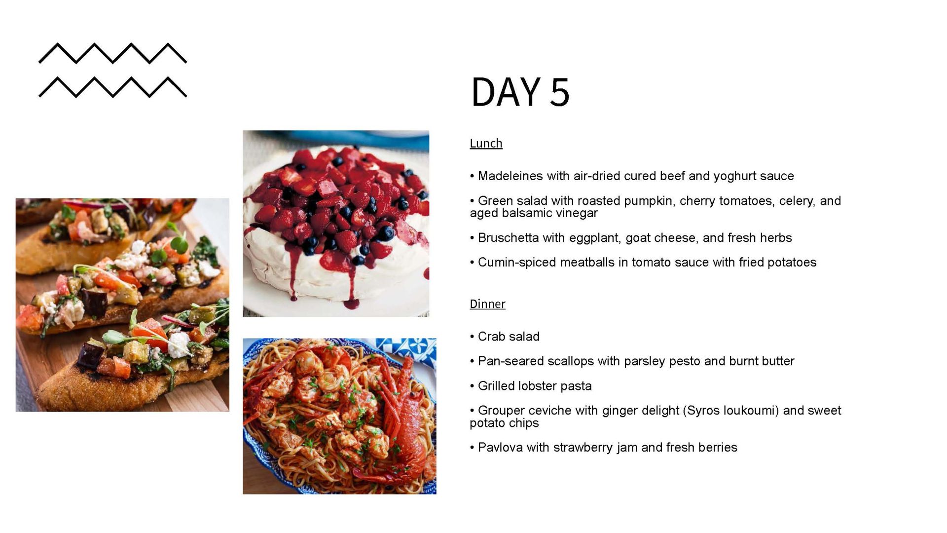 Lunch / Dinner Selection
