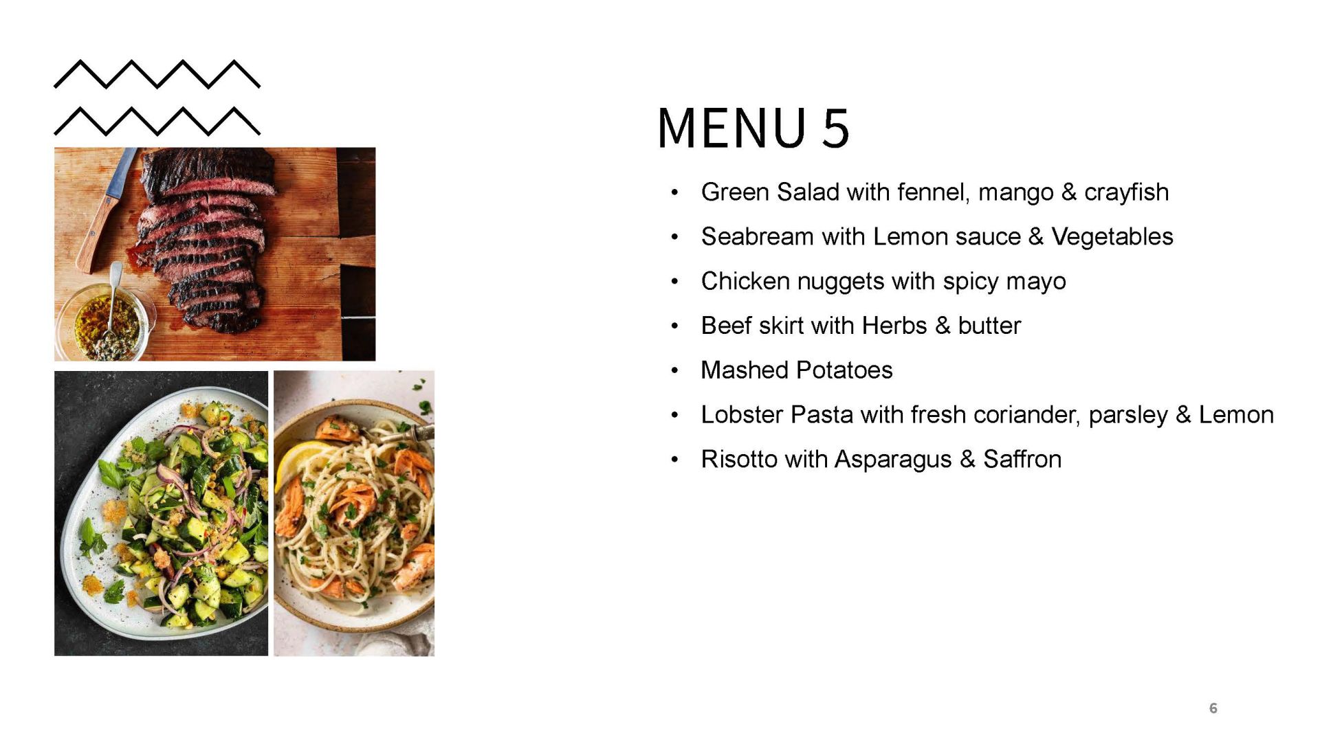 Lunch / Dinner Selection