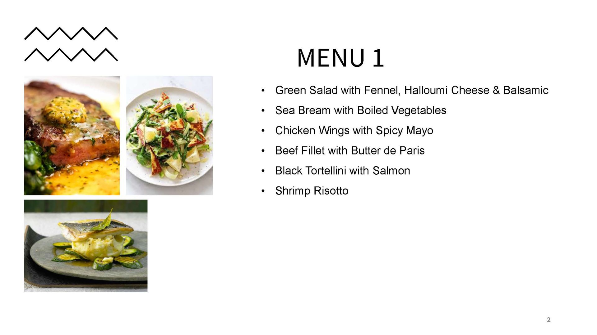 Lunch / Dinner Selection