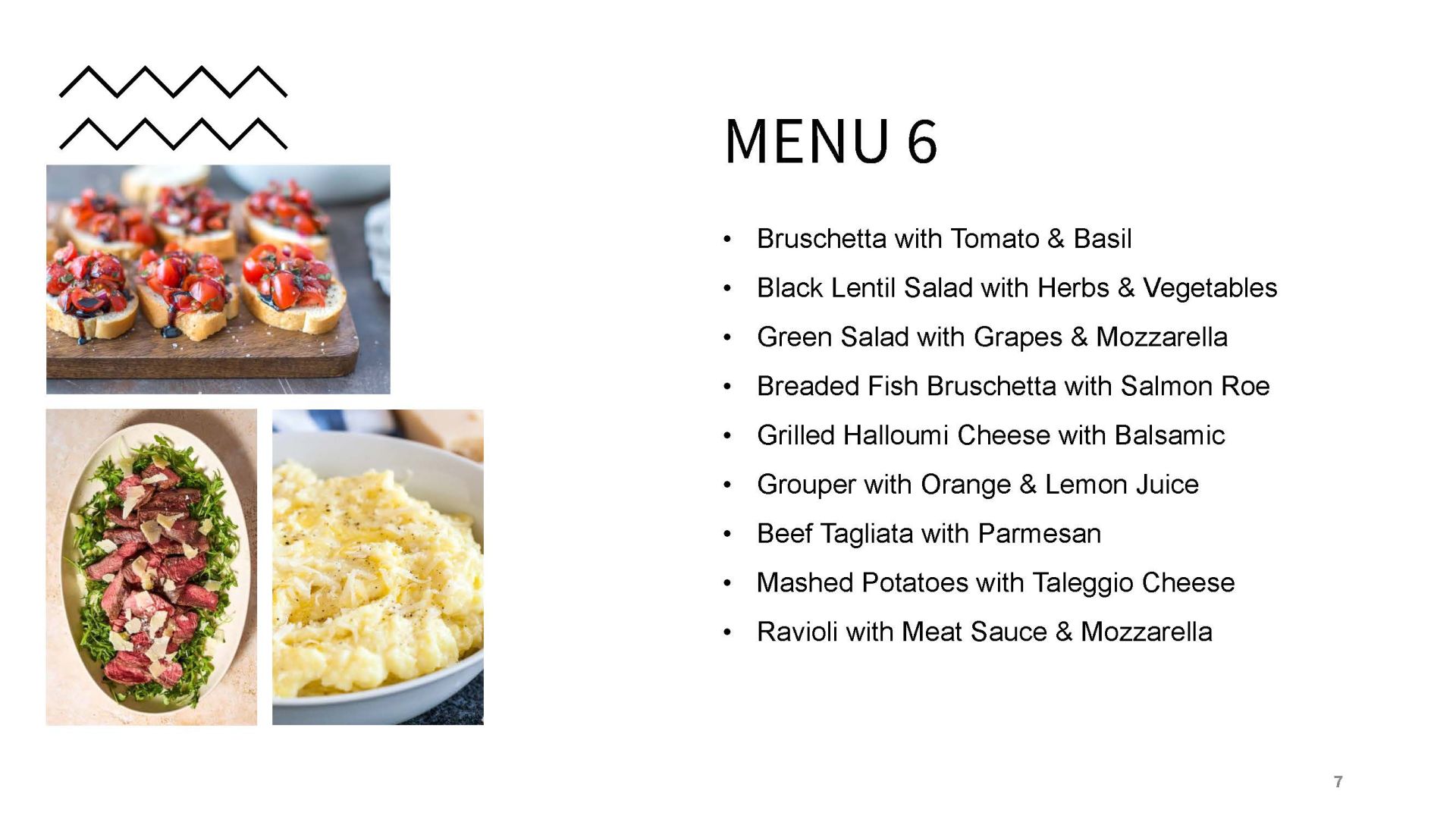 Lunch / Dinner Selection