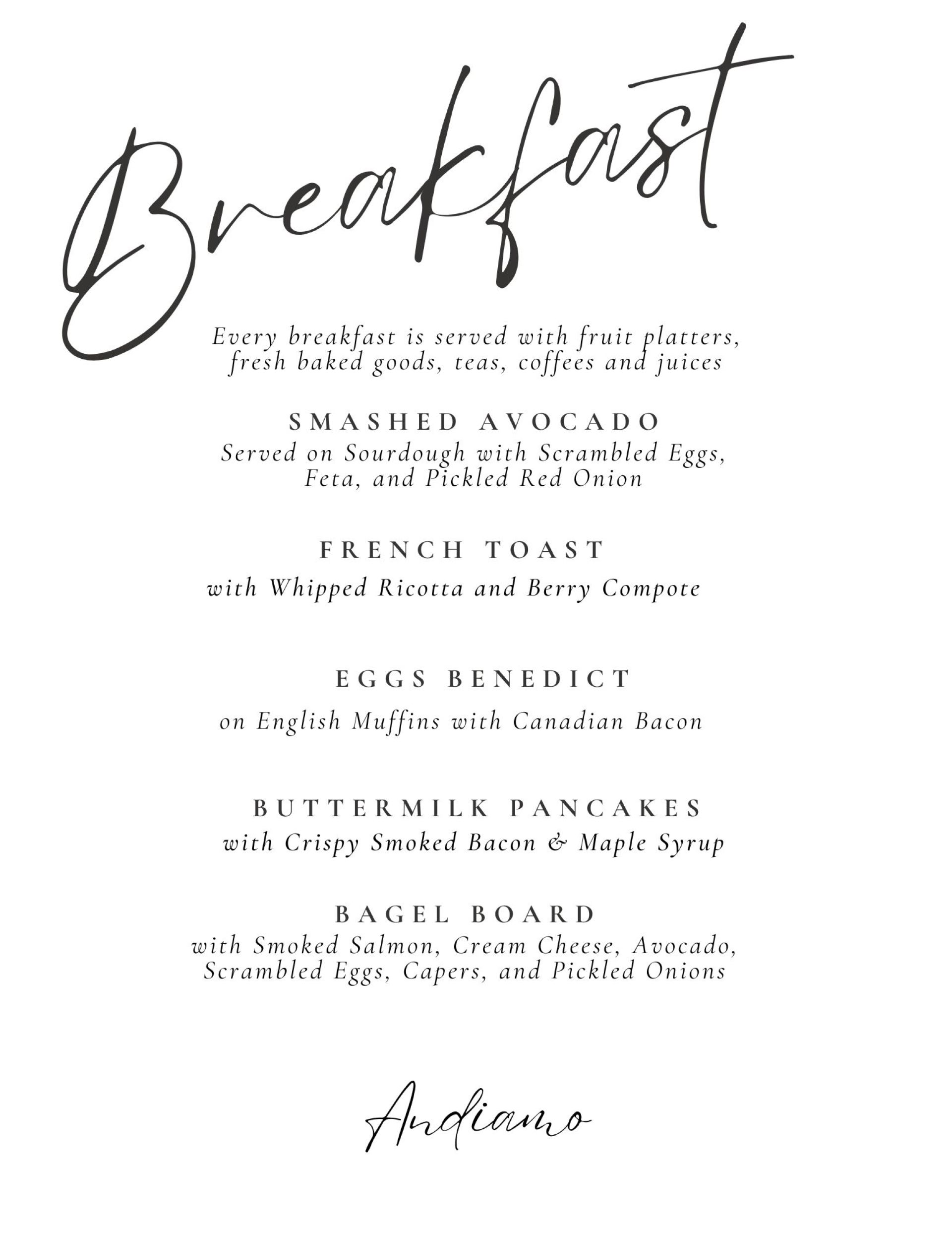 Breakfast Sample