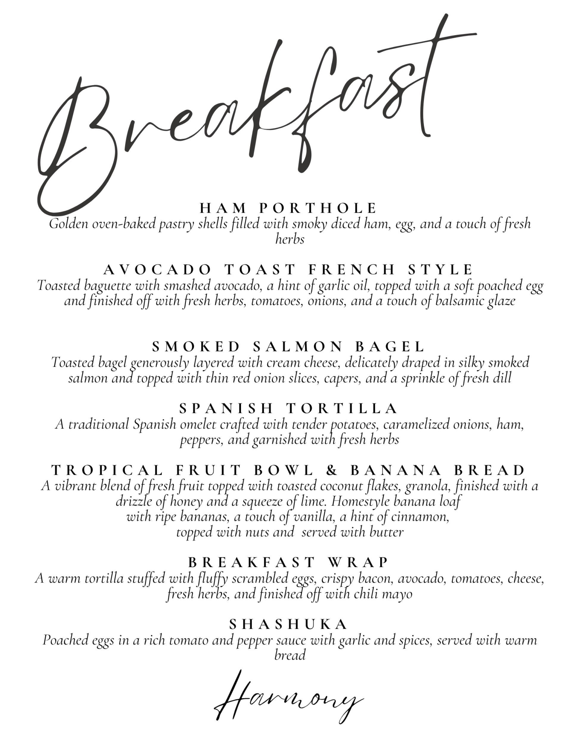 Harmony Breakfast