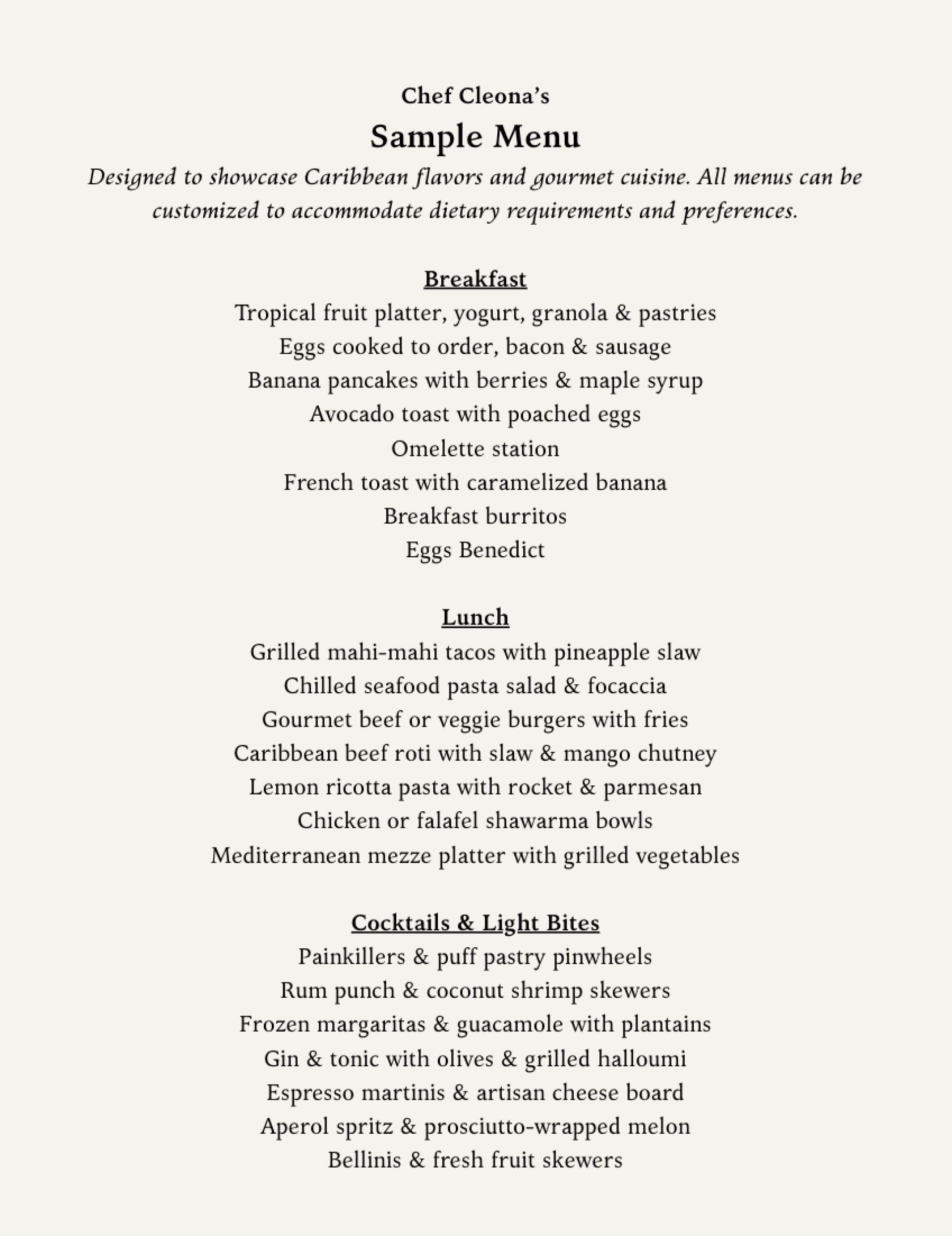 Menu Image