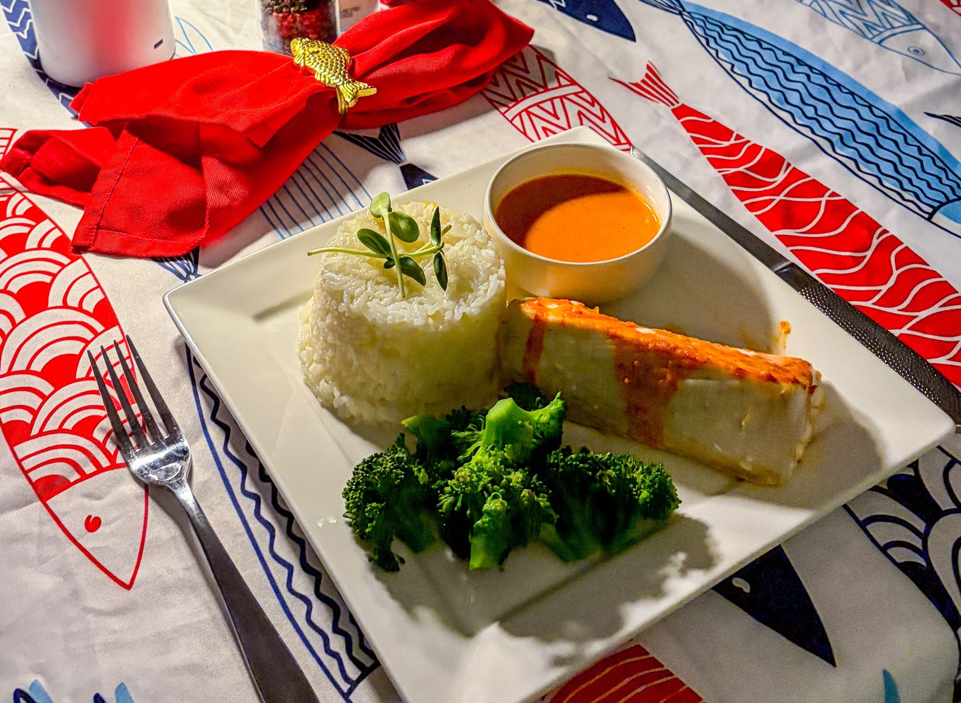 Mahi Mahi with Coconut Curry & Rice