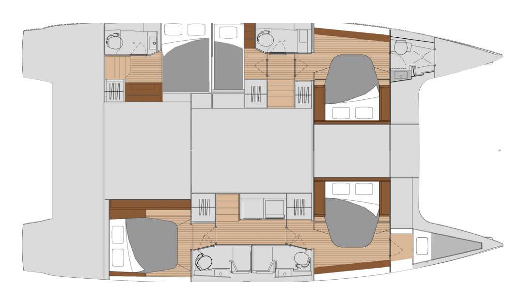 Deck plan and layout for Alegria