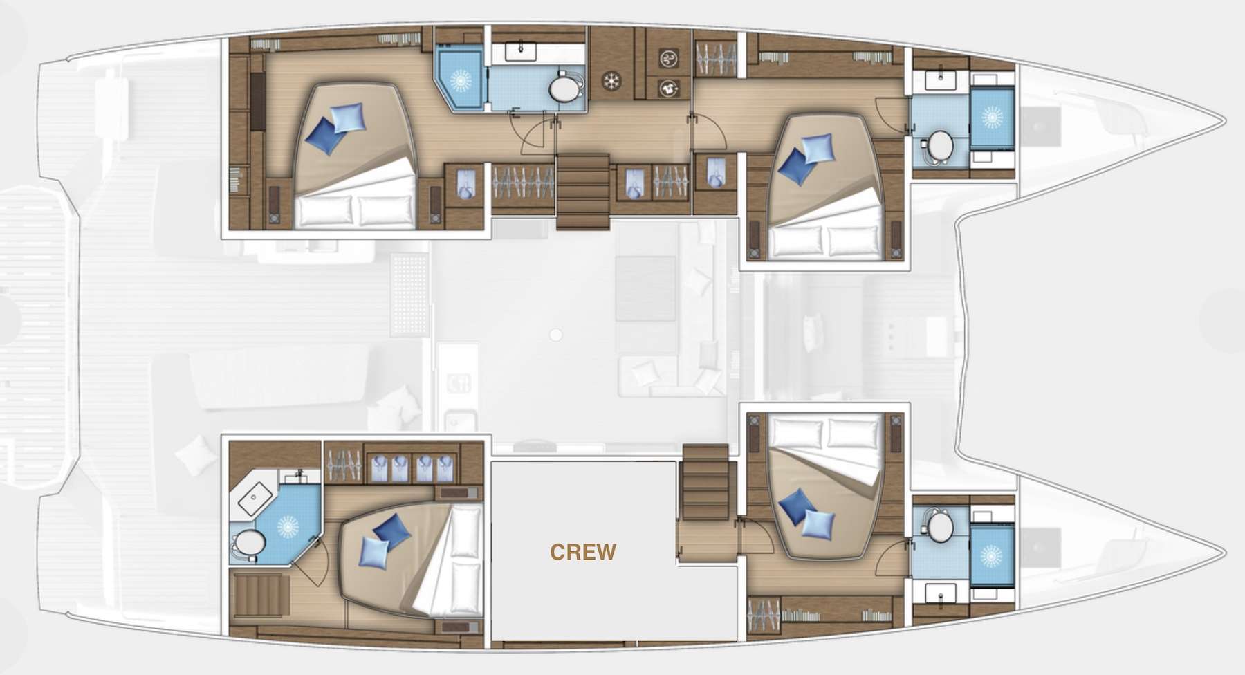 Deck plan and layout for Gullwing