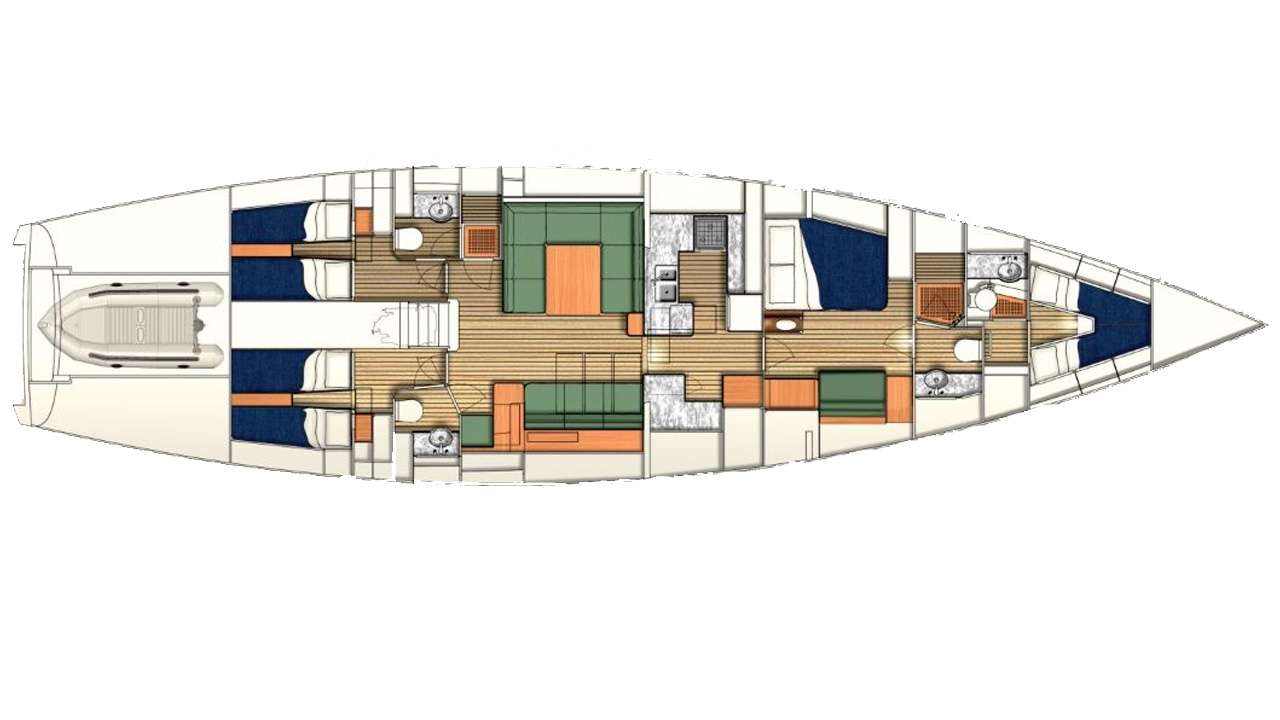 Deck plan and layout for Cirrus