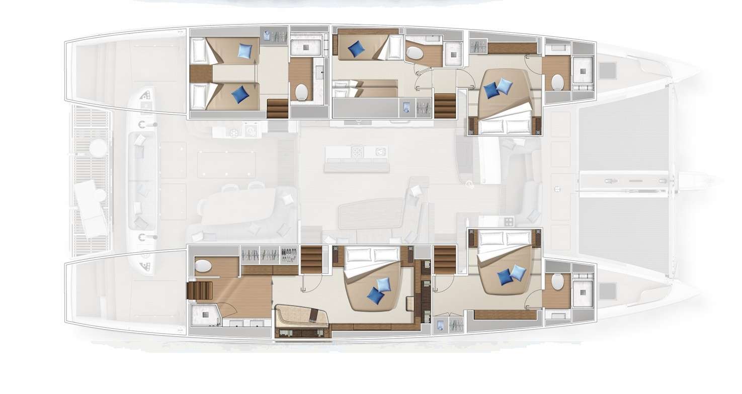 Deck plan and layout for Paloma