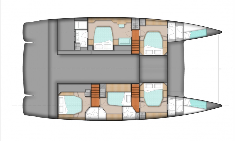 Deck plan and layout for Odyssea