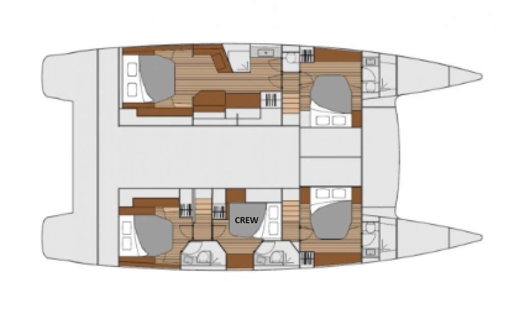 Deck plan and layout for Olivia Charles