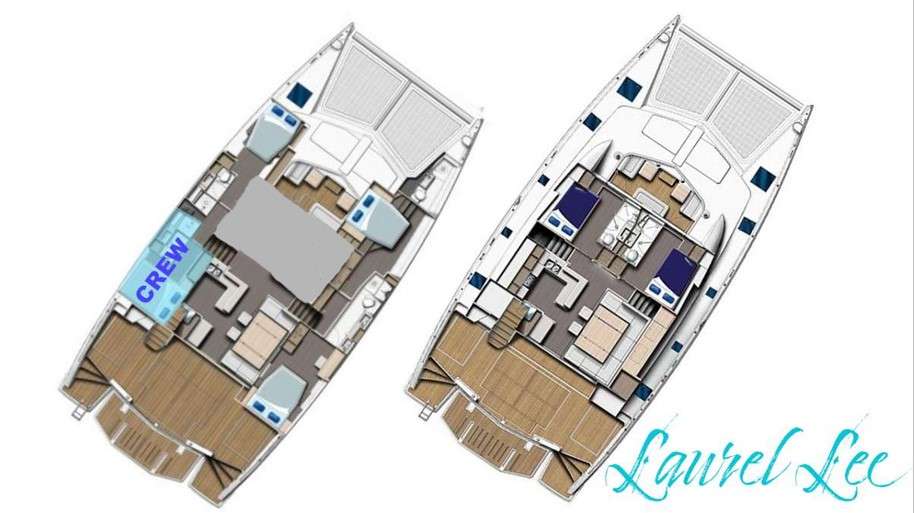 Deck plan and layout for Laurel Lee