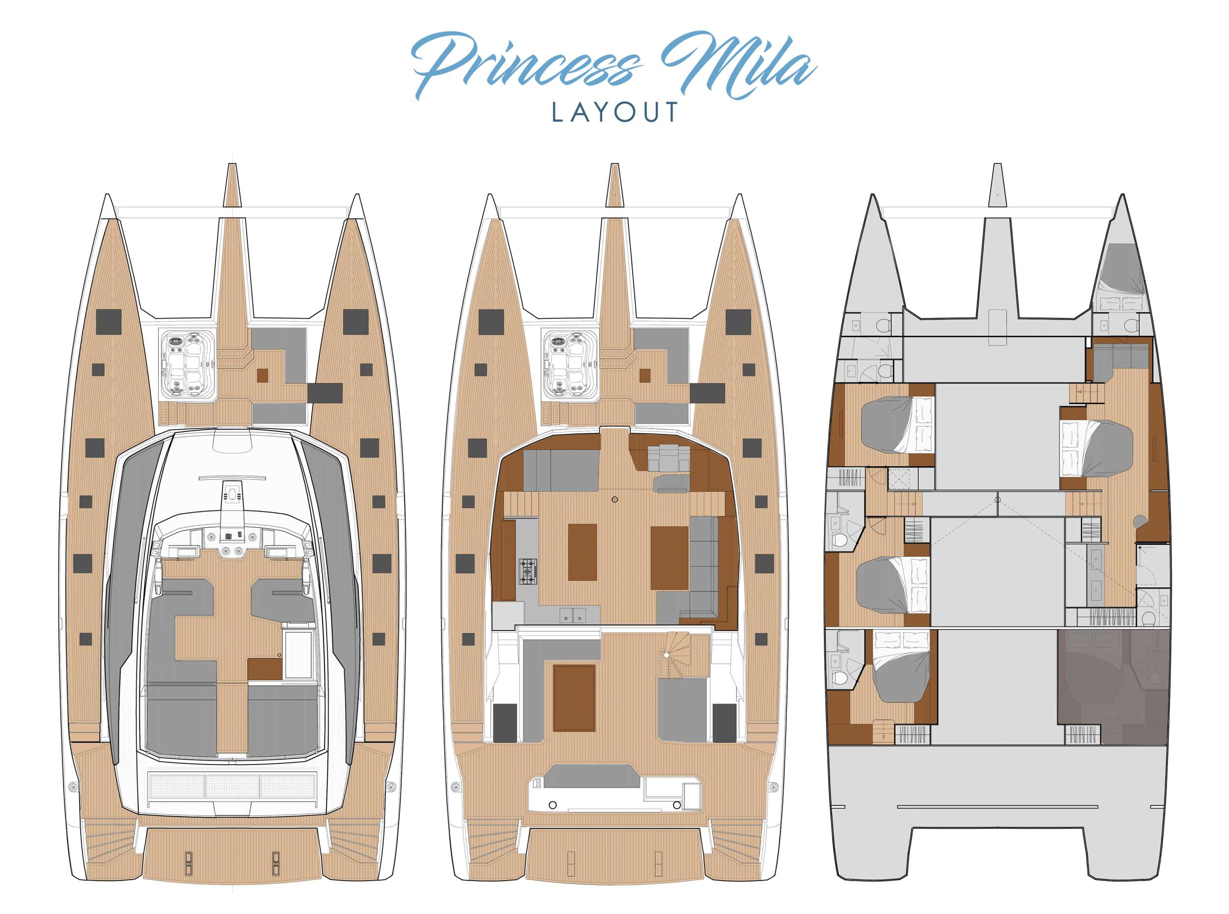 Plano y distribución de Princess Mila