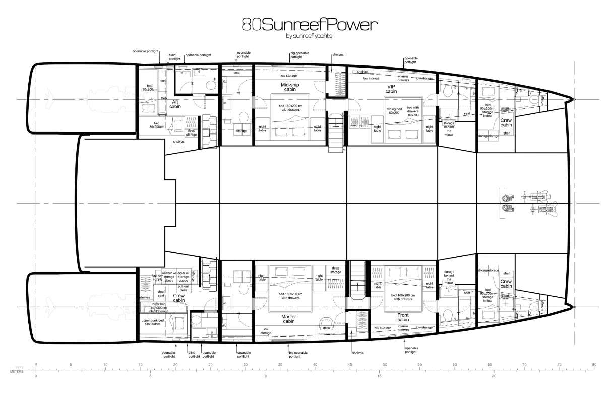 Deck plan and layout for Bohemia