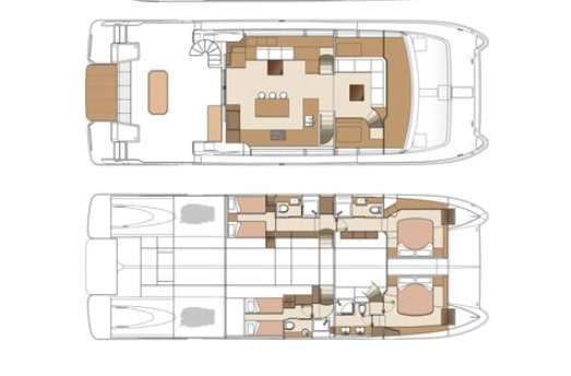 Deck plan and layout for Omakase