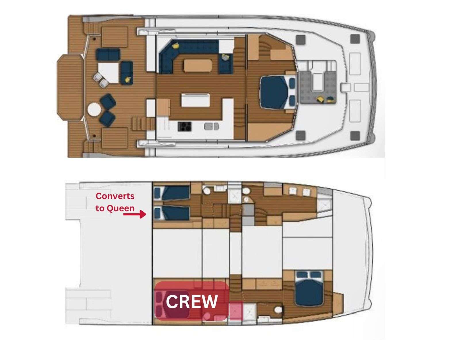 Deck plan and layout for Forever Young