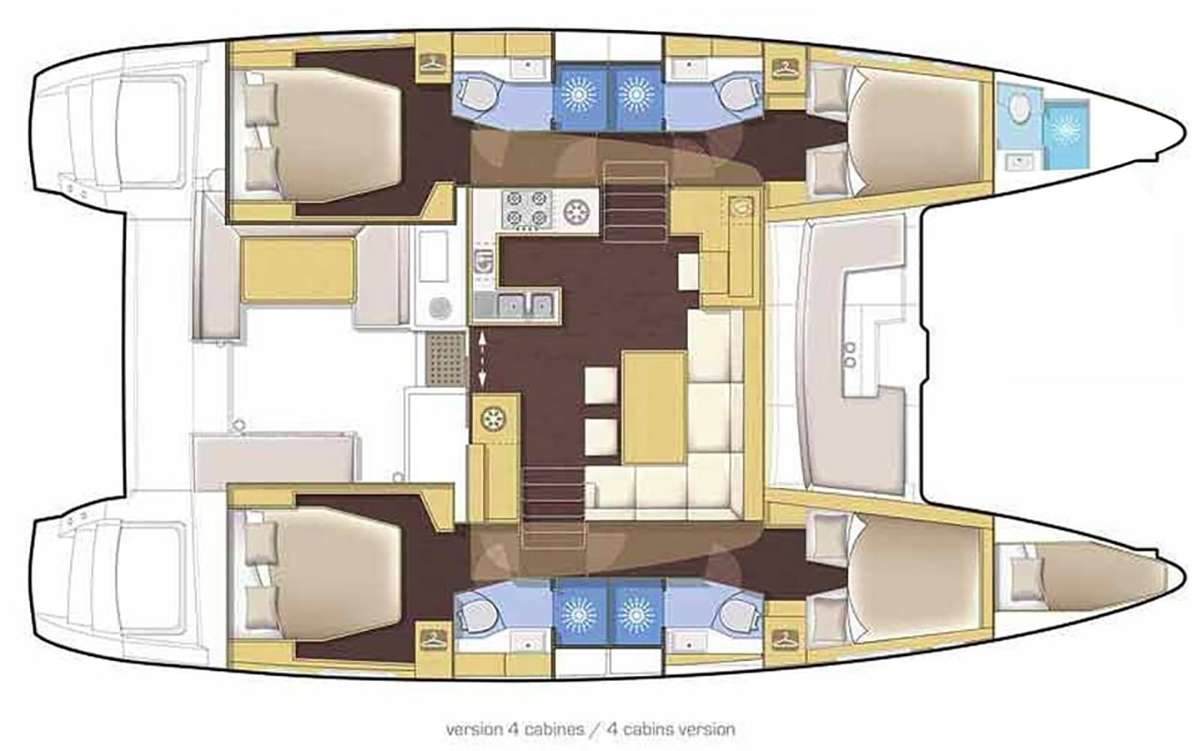 Deck plan and layout for Mple