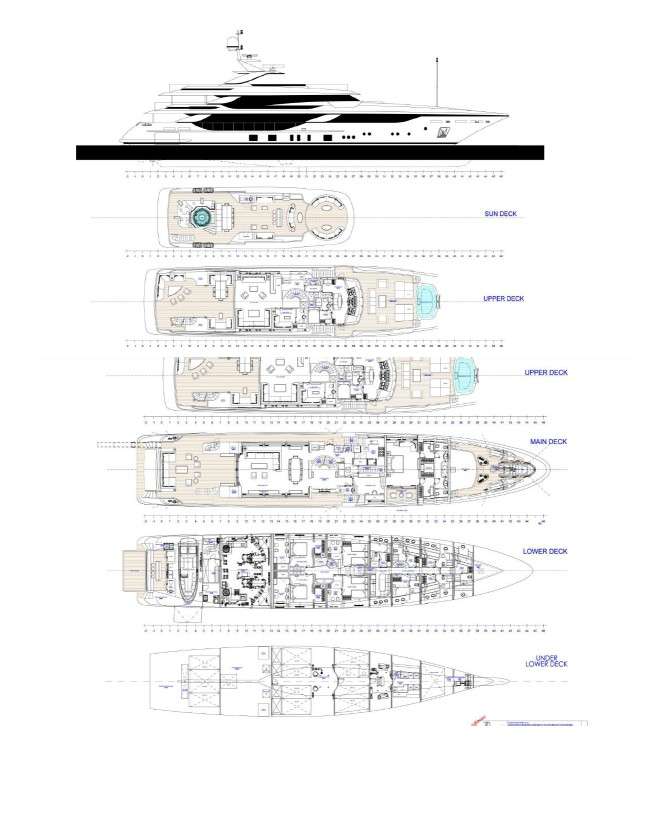 Deck plan and layout for Bombay