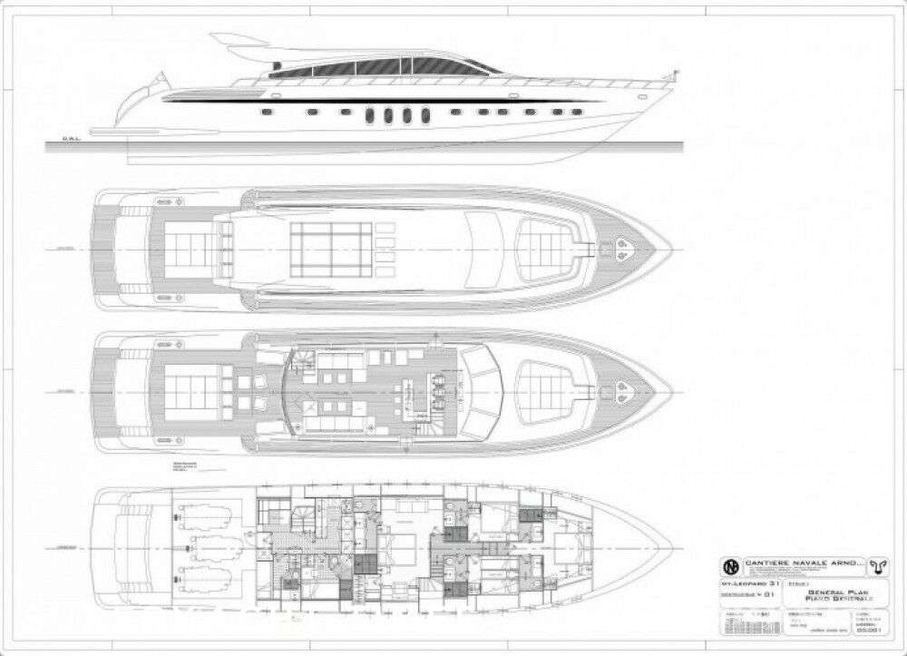 Deck plan and layout for Eclat