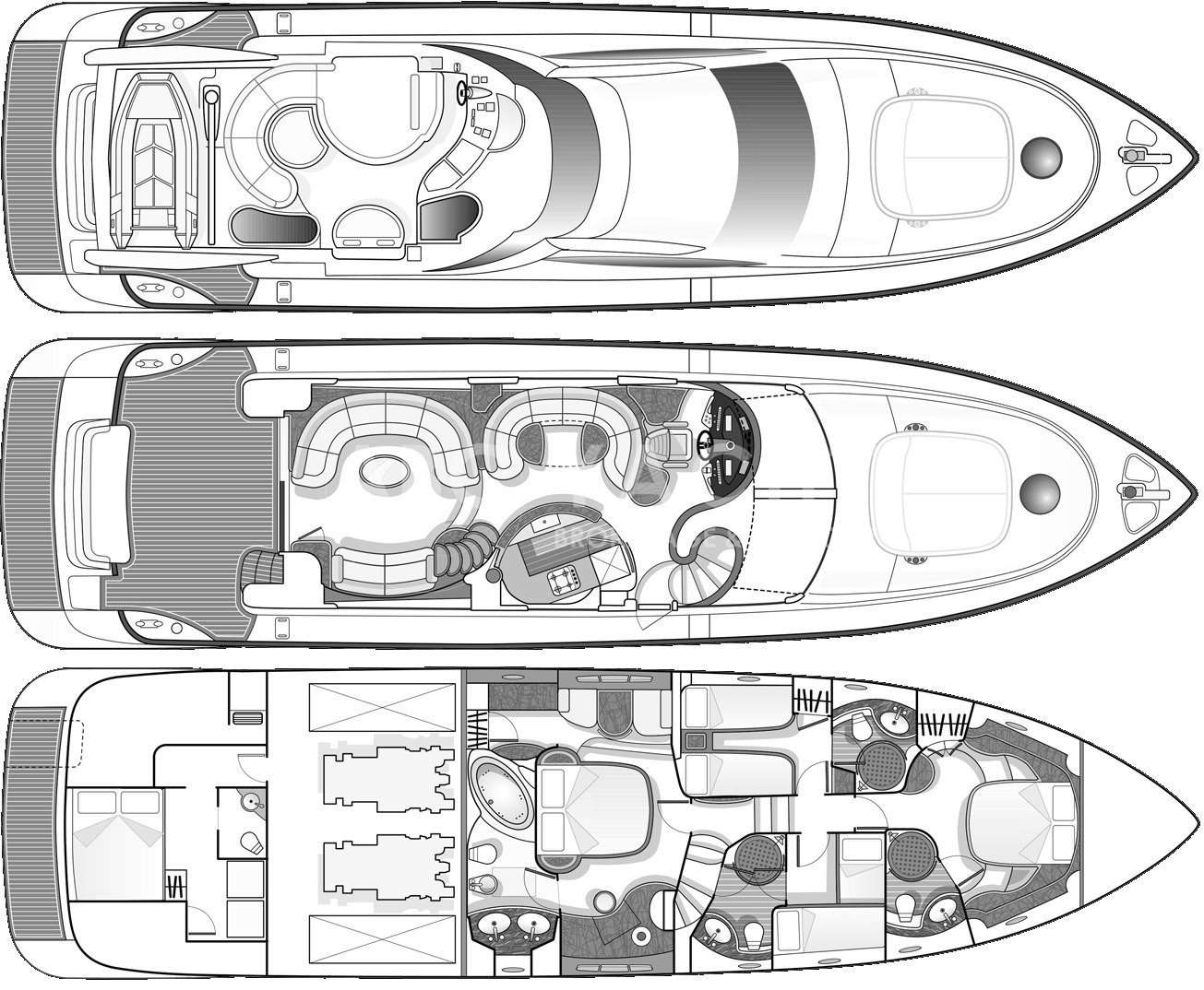 Deck plan and layout for Medusa