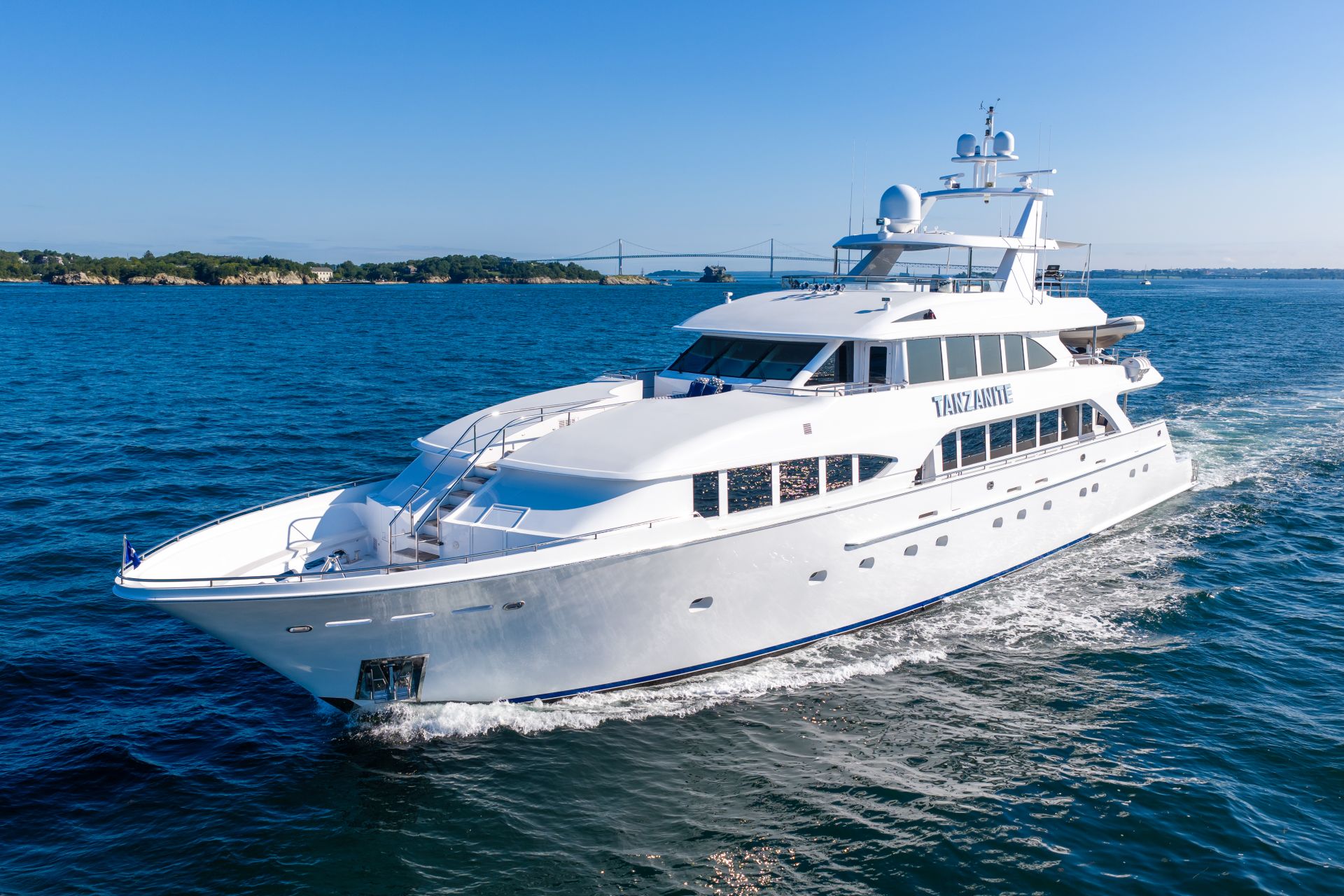 Tanzanite, a 2004  available for charter.