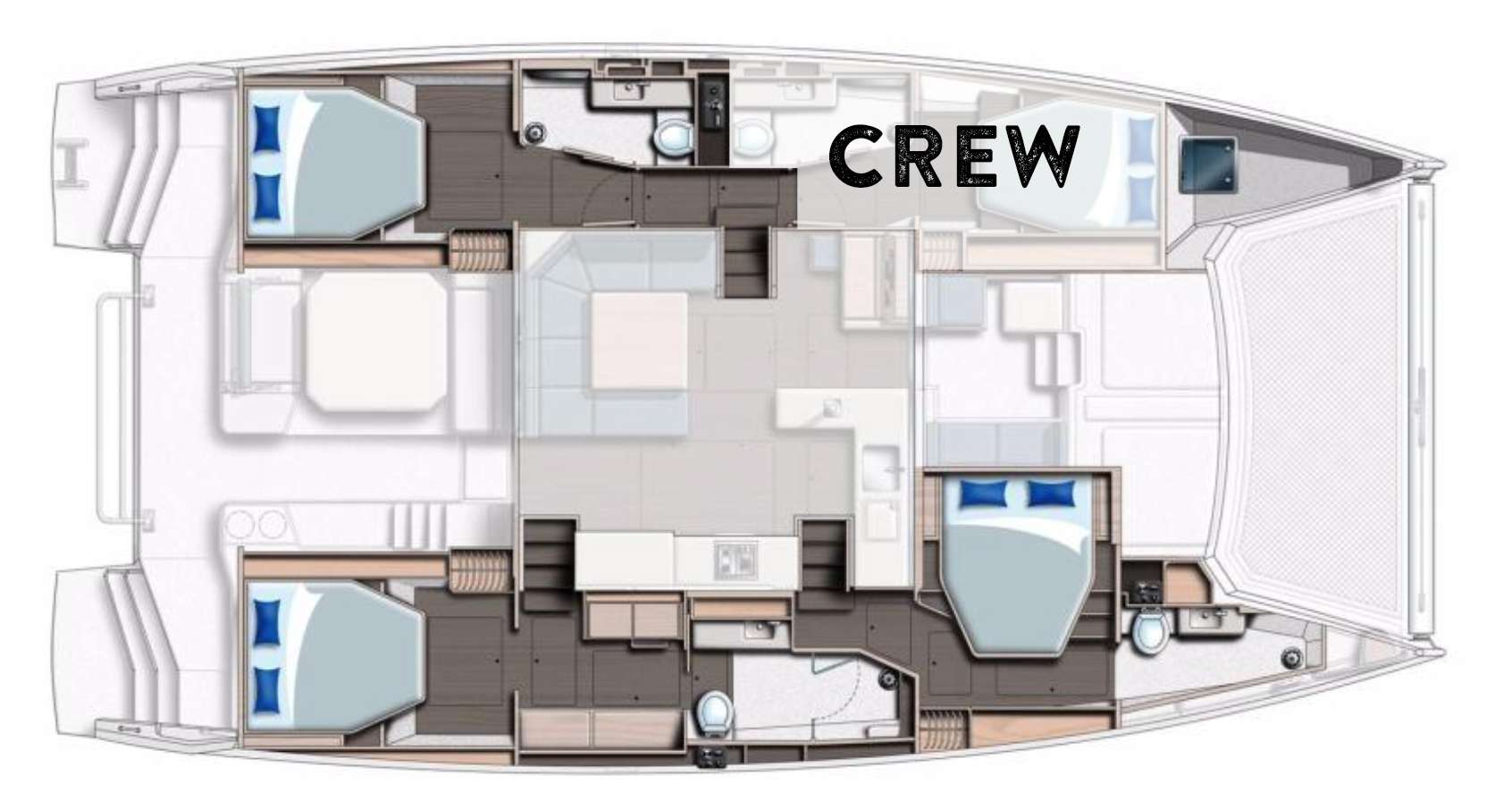 Deck plan and layout for One II Love