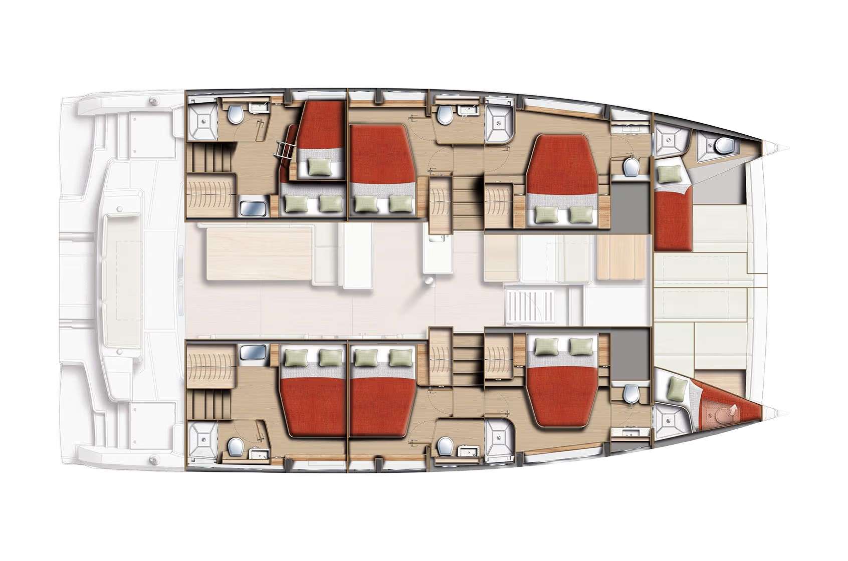 Deck plan and layout for No Rush