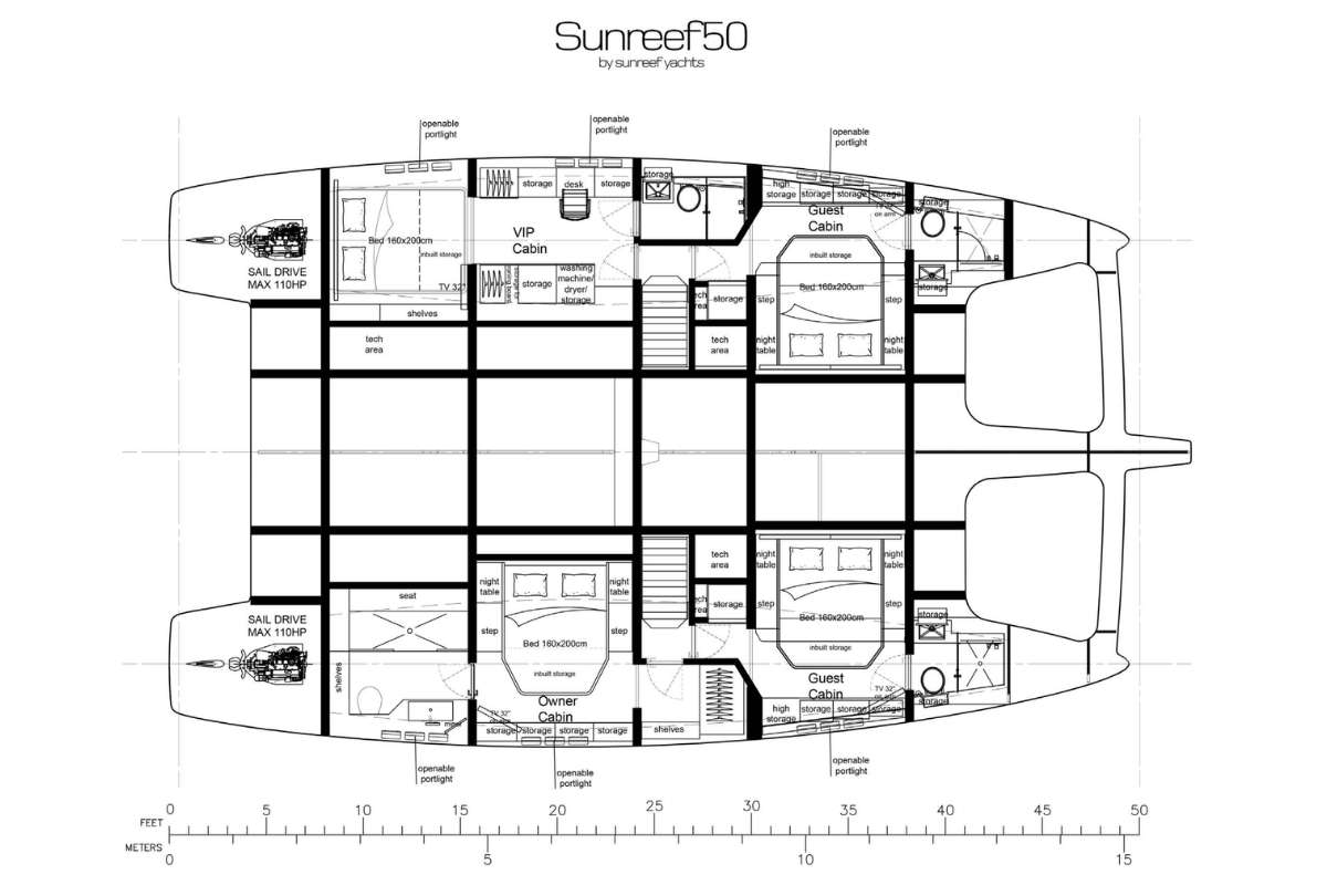 Deck plan and layout for Lucy