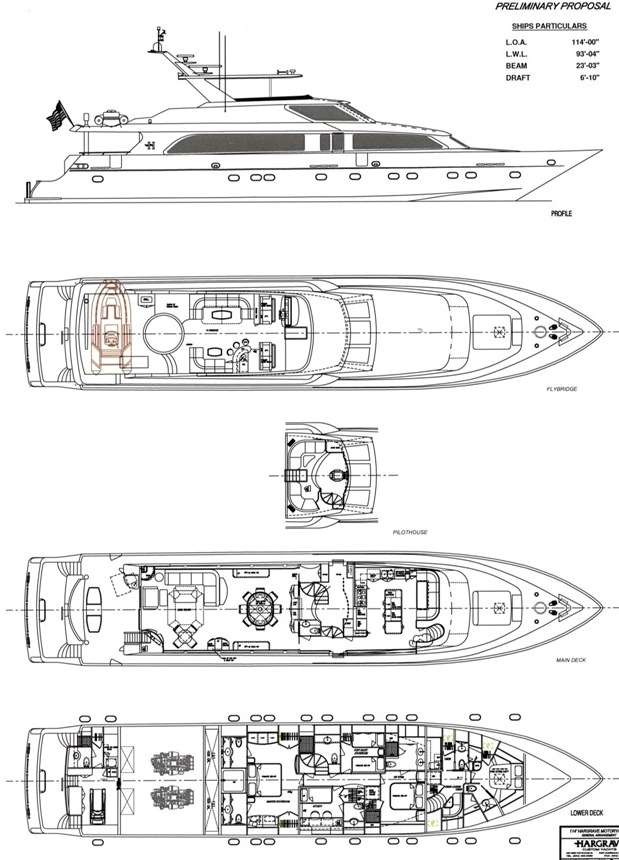 Deck plan and layout for Brandi-Wine