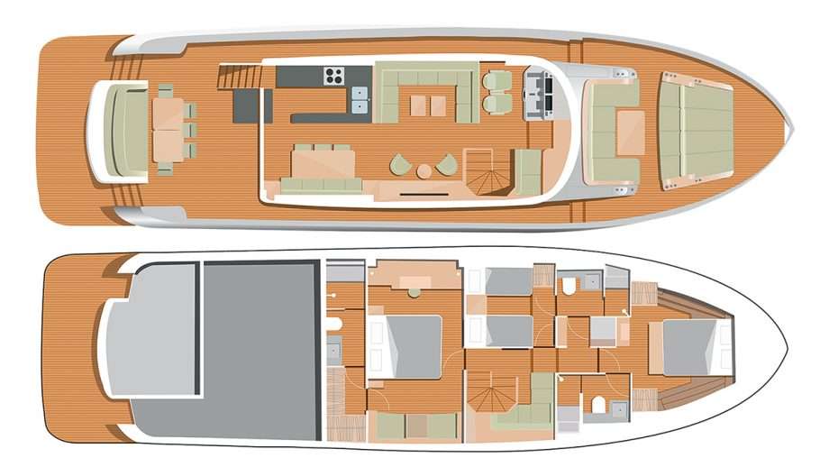 Deck plan and layout for Norman's T4