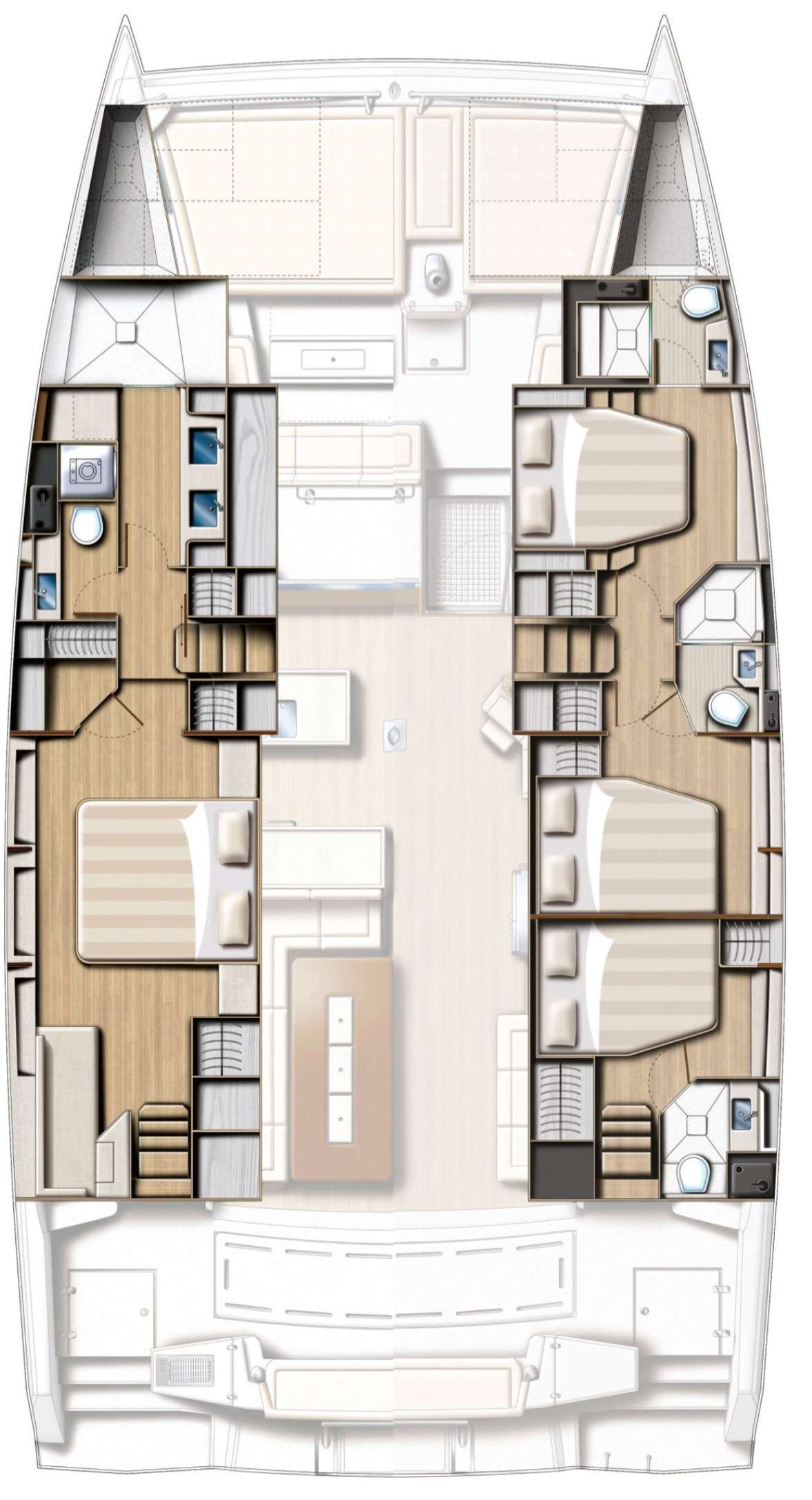 Deck plan and layout for Katlo