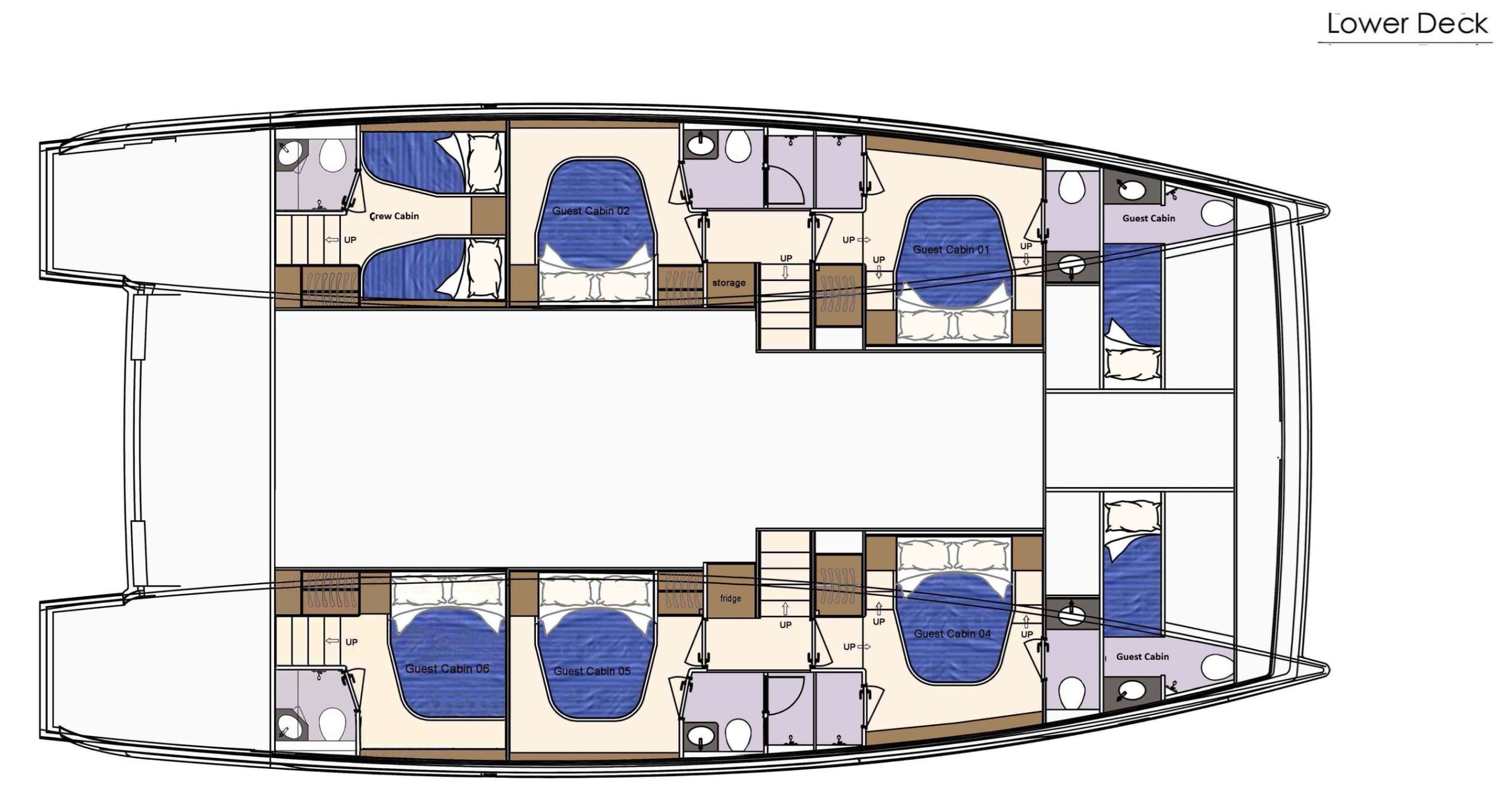 Deck plan and layout for Atlas