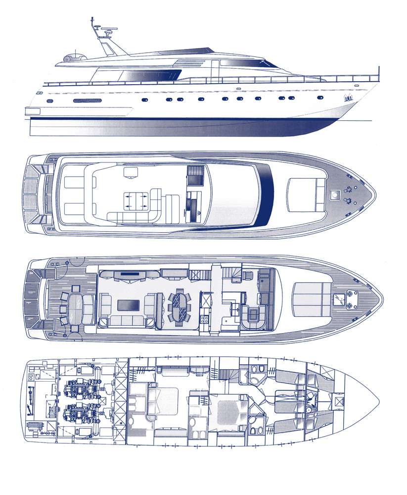 Deck plan and layout for The Bird