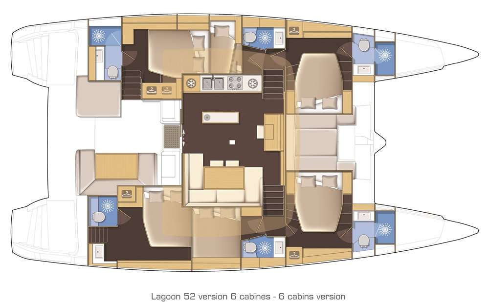 Deck plan and layout for Oneida