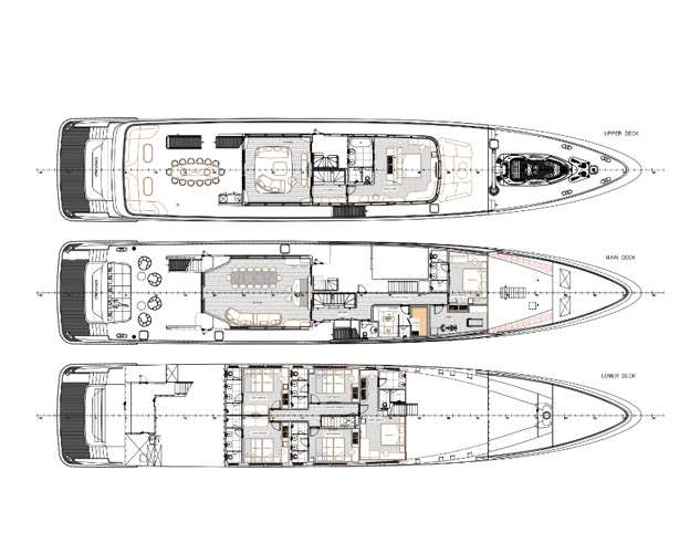 Deck plan and layout for Emerald